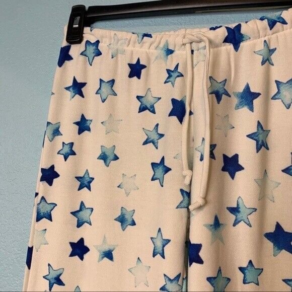 NEW Chaser Indigo Blue Stars Lounge Joggers | Large - Picture 3 of 7